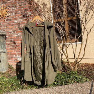 Earthy Green Rain Coat